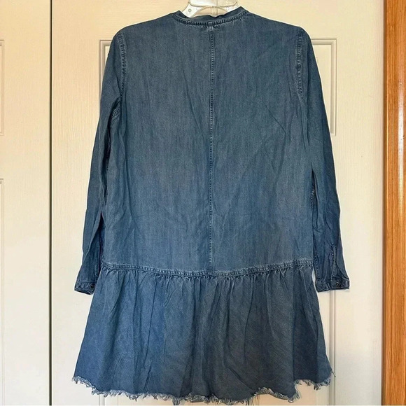 Rails Vintage Wash Chambray Lyocell Drop Waist Dress - Picture 4 of 9